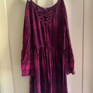 Pretty bell sleeve fall dress